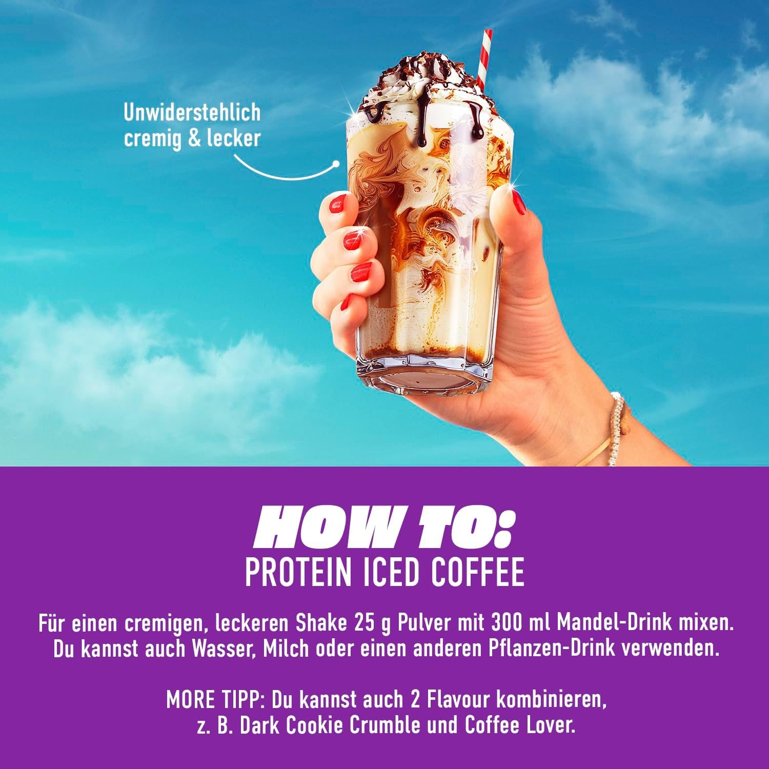 More Protein Iced Coffee - Eiskaffee-Genuss mit 19g Protein und 95% weniger Zucker - Bild 3